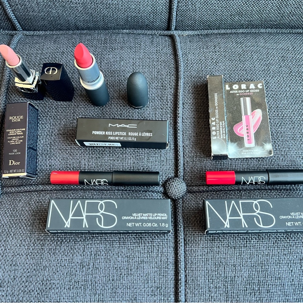 LIPSTICK BUNDLE - Nars, Dior, Mac, Lorac